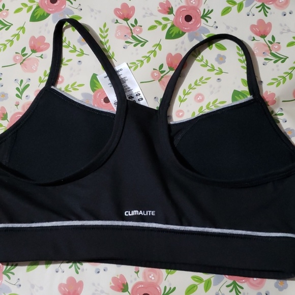 ADIDAS WOMEN'S BRA SPORTS COLOR BLACK SIZE SMALL - Picture 8 of 8